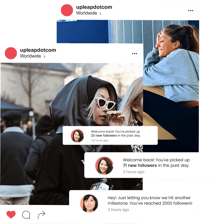 Instagram model account shown on mobile phone with Instagram engagement.